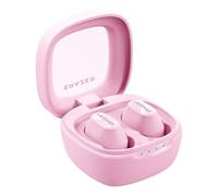 Tomvorks Auriculares Inalámbricos con Cancelación de Ruido, Decodificación Dual, Sonido Rico, Auriculares Ergonómicos para Juegos Deportivos con Cancelación de Ruido DNS, Tiempo de (Rosa)