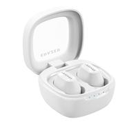 Tomvorks Auriculares Inalámbricos con Cancelación de Ruido, Decodificación Dual, Sonido Rico, Auriculares Ergonómicos para Juegos Deportivos con Cancelación de Ruido DNS, Tiempo de (Blanco)