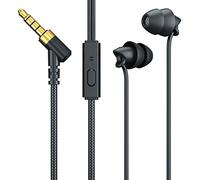 Tomvorks Auriculares Intrauditivos Auriculares Estéreo de Alta Fidelidad para Dormir con Micrófono para un Sueño Cómodo, Diseño Liviano de Silicona, Negro, 1 Unidad (Negra)