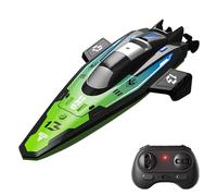 Tomvorks Barco de Control Remoto Recargable de 2,4 GHz, Mini Barco Acrobacias Emocionante, Juguete para Niños, Negro (#6)