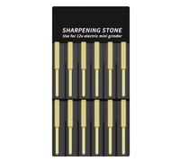 Tomvorks Brocas de Motosierra, Afilador de Diamante Eficiente Chapado en Titanio para Lima Motosierra Eléctrica, Juego Limas 12 Piezas para Afilado Rápido, Apto Eléctrica, Dorado, 12 Piezas (4,8 mm)