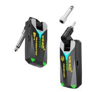Tomvorks de Guitarra Inalámbrico Rendimiento de Estudio Sonido Alta Fidelidad para Artistas 5.8G Alcance 50 M 5. Ms Baja Latencia Recargable ABS Negro