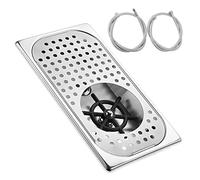 Tomvorks Enjuagador de Vidrio Lavadora de Botellas Acero Inoxidable Eficiente Lavadora Vasos Pulverización con Múltiples Orificios para Accesorios Fregadero Cocina Plata 12.8 * 6.8 * 1.5 Pulgadas