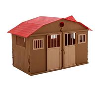 Tomvorks Escena de Granja Modelo, Casa de Granja Simulada para Niños | Material plástico, seguro y no tóxico, abre puertas, juego educativo, decoración de granja.