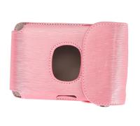 Tomvorks Estuche para Impresora de Teléfono Inteligente para Mini Link 2 Estuche Rígido Elegante con Correa el Hombro Regalo Liviano y Portátil Entusiastas de la Fotografía Cuero PU (Rosa)