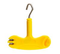 Tomvorks Extractor de Hilo de Pescar Tres en para un Fácil Manejo del Hilo, Proyectos Manualidades: ABS Duradero + Construcción Acero Inoxidable (Amarillo)