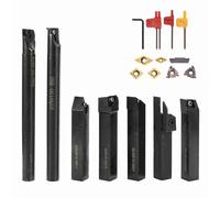 Tomvorks Herramienta de del Conjunto de Bricolaje, MGEHR 1616-3, SDJCR 1616H07, SDNCN 1616H11, Soporte de Inserción de Carburo para Girar y Hacer Frente a Trabajar con Material de Metal