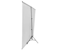 Tomvorks Kit de Fondo de Fotografía con Soporte Pantalla Verde, Plegable, Estable, en Forma T, Ajustable para Uso en Exteriores (Blanca)