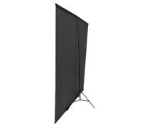 Tomvorks Kit de Pantalla Verde en Forma de T con Bolsa Almacenamiento, Compacto y Conveniente, Adecuado para Transmisiones en Vivo y Uso Exteriores, Soporte Fondo 2x1,5 M (Negro)