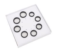 Tomvorks Kit de Tamaño de Anillo Inteligente, Se Adapta con Precisión a Todos los Tamaños Dedo 6 a 13, Modelo Anillo Salud Plástico, 8 Piezas