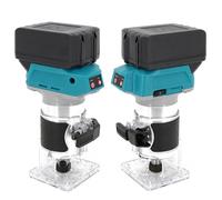 Tomvorks Máquina Cortadora Eléctrica Multifuncional para Carpintería, Velocidad Ajustable, Fresadora Electromecánica de Madera, Máquina Ranuradora de Grabado, Enrutador de Madera sin (EU)