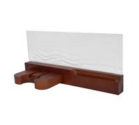 Tomvorks Montaje de Pared de Guitarra LED Light Up Guitar, Colgador de Guitarra de Madera Sólida con Soporte de Selección, Base Acrílica para Violín de Ukelele de bajo Eléctrico