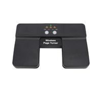 Tomvorks Pedal Inalámbrico BT Page Turner con Diseño Antideslizante Estable para Lectura de Música en Tabletas - Control Remoto Multimedia Portátil para Músicos, Material ABS Negro