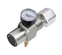 Tomvorks Regulador de Soda Mini CO2 Regulador de Gases de Gas con Adaptador 3 / 8in a TR21.4 para Cartucho CO2 de 12/16 G
