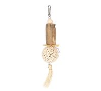 Tomvorks Sola Stick Bird Toys Soft and Interactive Log Sola Wood Corn Leaf Chew Toys para Loros 10.24in