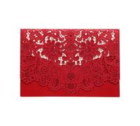 Tomvorks Tarjetas de Invitaciones de Boda Ahuecadas, Elegante Juego 25 Piezas para Aniversario, Compromiso, Regalo Felicitación para los Amantes su Madre, Papel Especial 250 G (10 Uds.)