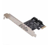 Tomvorks Tarjetas PCI-E Adaptador de Expansión de 2 Puertos para Rendimiento III Alta Velocidad 6 Gbps en Chasis Grandes o Pequeños