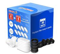 tomxcute Filtros de Fuente de Agua para Gatos para Fuente de Agua Ajustable de 12 onzas/3.2L