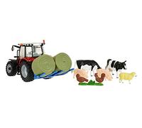 Tomy BRITAINS Massey Ferguson 5612 - Caja de Tractor con Figuras para Adultos 43205, Modelo a Escala 1/32, réplica Adaptada a niños de 3 años+, Multicolor