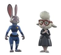 Tomy - Conjunto de 2 Figuras Zoomania Judy Hopps y Mayo Bellwether (L70002EU)
