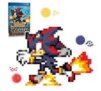 TOMY Jixelz Remix Sonic The Hedgehog Craft Kit - Running Shadow - Más de 700 piezas