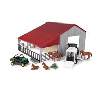 Tomy John Deere Clized Barn Farm Playset - 1:32 Escala - Incluye Barn Up Truck Toy Horse Toys y ms - JOHN Deere Farm Toys - 13 Conde - Edades 3