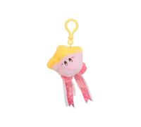 Tomy Mofulatto Kirby & Warp Star - Colgante de Peluche con Clip de Peluche, Suave sensación de Sherpa Kirby, Accesorio de Bolsillo Kawaii, Colgante de Peluche Coleccionable para niños y Adultos, Clip