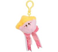 Tomy Mofulatto Kirby & Warp Star - Colgante de Peluche con Clip de Peluche, Suave sensación de Sherpa Kirby, Accesorio de Bolsillo Kawaii, Colgante de Peluche Coleccionable para niños y Adultos, Clip