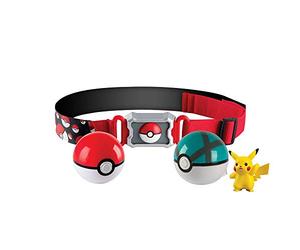 TOMY Pokémon - "Cinturón de Poké Balls con Poké Balls" para jugar y coleccionar, a partir de 4 años, surtido: modelos/colores aleatorios