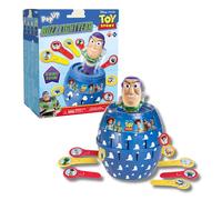 Tomy Pop Up Buzz Lightyear - Juego de acción para niños con Palillos, Juego de acción para niños de Disney Pixar Buzz Lightyear, Juego Familiar de reacción rápida para 2-4 Jugadores, a Partir de 4