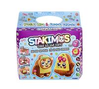 TOMY Stakimos Sporty Sam y Yummy Yasmin | Juego de manualidades para niños para construir tus propios adorables personajes 3D de espuma de poliéster reciclada | No necesita pegamento ni corte | Kits
