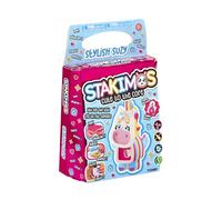 TOMY Stakimos Elegante Suzy | Juego de manualidades para niños para construir tu propio adorable personaje 3D de espuma de poliéster reciclada | No necesita pegamento ni corte | Kits de manualidades