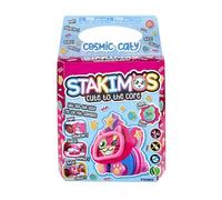 TOMY Stakimos Cosmic Caty - Juego de manualidades para niños para construir tu propio adorable personaje 3D de espuma de poliéster reciclado, no necesita pegamento ni corte, kits de manualidades para