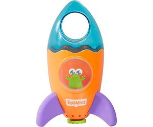 TOMY Toomies Fountain Rocket Baby Bath Toy , Shower Baby Toy for Water Play in the Bath or Pool , Kids Bath Toy Suitable for Toddlers and Children - Boys and Girls 1, 2, 3 and 4+ Year Olds