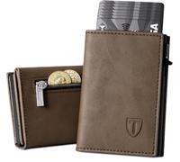 Tomylv Monedero para hombre, Slim Wallet RFID Protección Cuero Magnético Monedero Hombre Monedero para Hombres Tarjetero Pequeño 8 Compartimentos para Tarjetas de Crédito Monedero Ventana de