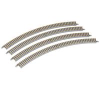 TomyTEC 018520-4 vías, dobladas en lecho de Grava, 45 Grados, 317 mm