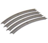 TomyTEC 018551 - Juego de 4 carriles curvados (45 Grados)