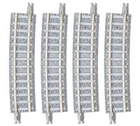 Tomytec - 4 vías, curvadas, en lecho de Grava, 7,5°, R 541 mm - Material rodante de Modelo ferroviario - Pista: N