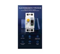 TOMZN TOB7L-63 2P Interruptor Diferencial Electromagnético Tipo A 63A 100mA con Protección Contra Descargas Eléctricas para Cuartos de Ducha