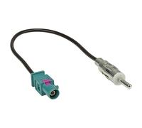 tomzz Audio 1500-032 Fakra (M) Antena Adaptador Enchufe a DIN (M) Enchufe Compatible con Audi BMW Citroen Dacia Fiat Ford Opel Mercedes Peugeot Renault Seat Skoda VW