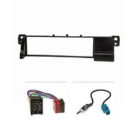 tomzz Audio 2404-010 Radio Panel Conjunto Compatible con BMW Serie 3 E46 ISO Cable Adaptador Antiguo Conector Redondo Pin Adaptador de Antena Fakra DIN