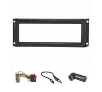 tomzz Audio 2407-008 Radio Panel Conjunto Compatible con Chrysler Neon PT Cruiser Jeep Wrangler Grand Cherokee con Adaptador de Radio ISO Adaptador de Antena DIN ISO