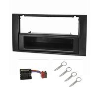 tomzz Audio 2415-041 Juego de Panel de Radio Compatible con Ford Focus 2 Fiesta C-MAX S-MAX Galaxy Mondeo Kuga Transit Negro con Adaptador quadlock Soporte de desbloqueo ISO
