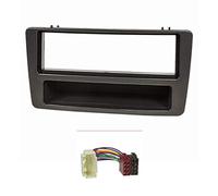 tomzz Audio 2417-003 Conjunto Panel Radio Compatible con Honda Civic año 2001-2006 Aire Acondicionado Manual Antracita con Adaptador Radio ISO