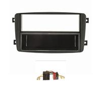 tomzz Audio 2434-007 Conjunto de Panel de Radio Compatible con Mercedes Clase C W203 S203 CL203 CLK C209 A209 Viano Vito Negro con Adaptador de Radio ISO