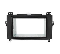 tomzz Audio 2434-029 Doble DIN Radio Panel Conjunto Compatible con Mercedes A W169 B W245 Sprinter W906 Vito Viano W639 VW Crafter Negro con Kit de instalación