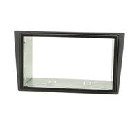 tomzz Audio 2439-112 Juego de Panel de Radio Doble DIN Compatible con Opel Corsa C Combo Omega B Vectra C Meriva Gris Humo con Kit de instalación