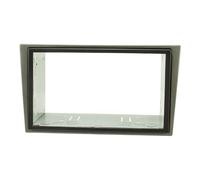 tomzz Audio 2439-113 Juego de Panel de Radio Doble DIN Compatible con Opel Corsa C Combo Omega B Vectra C Meriva Gris Oscuro Metalizado con Kit de instalación