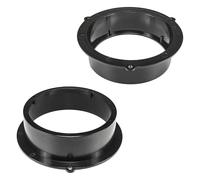 tomzz Audio 2803-018 Anillos de Altavoz Soportes adaptadores compatibles con Audi A4 A5 A6 Q3 Q5 Q7 Puerta Trasera 165mm