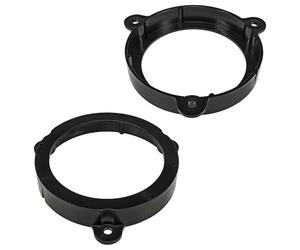 tomzz Audio 2845-008 Anillos de Altavoces Soportes adaptadores compatibles con Renault Megane 3 Wind Dacia Logan Sandero para Altavoces DIN de 130 mm